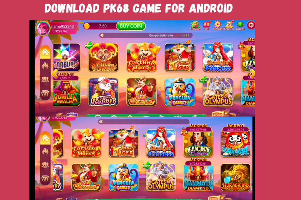 Slot Games in PK68 VIP